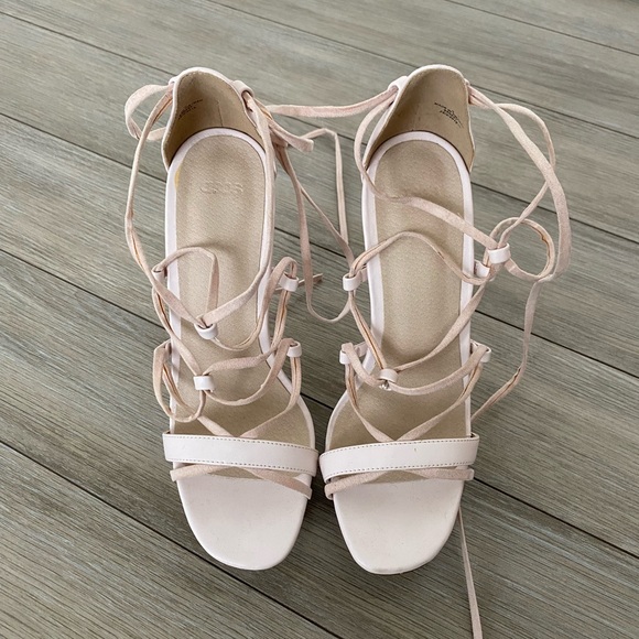 ASOS strappy cream heels - Picture 3 of 3